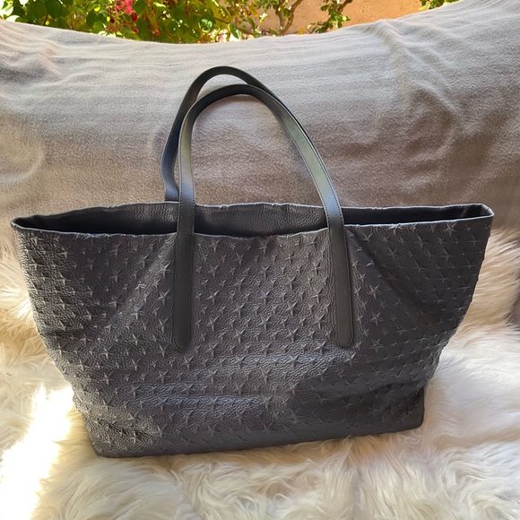 Jimmy Choo Sofia/M Tote Bag Smokey Blue - Picture 2 of 12